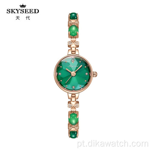 Relógio de madrepérola tipo esmeralda SKYSEED